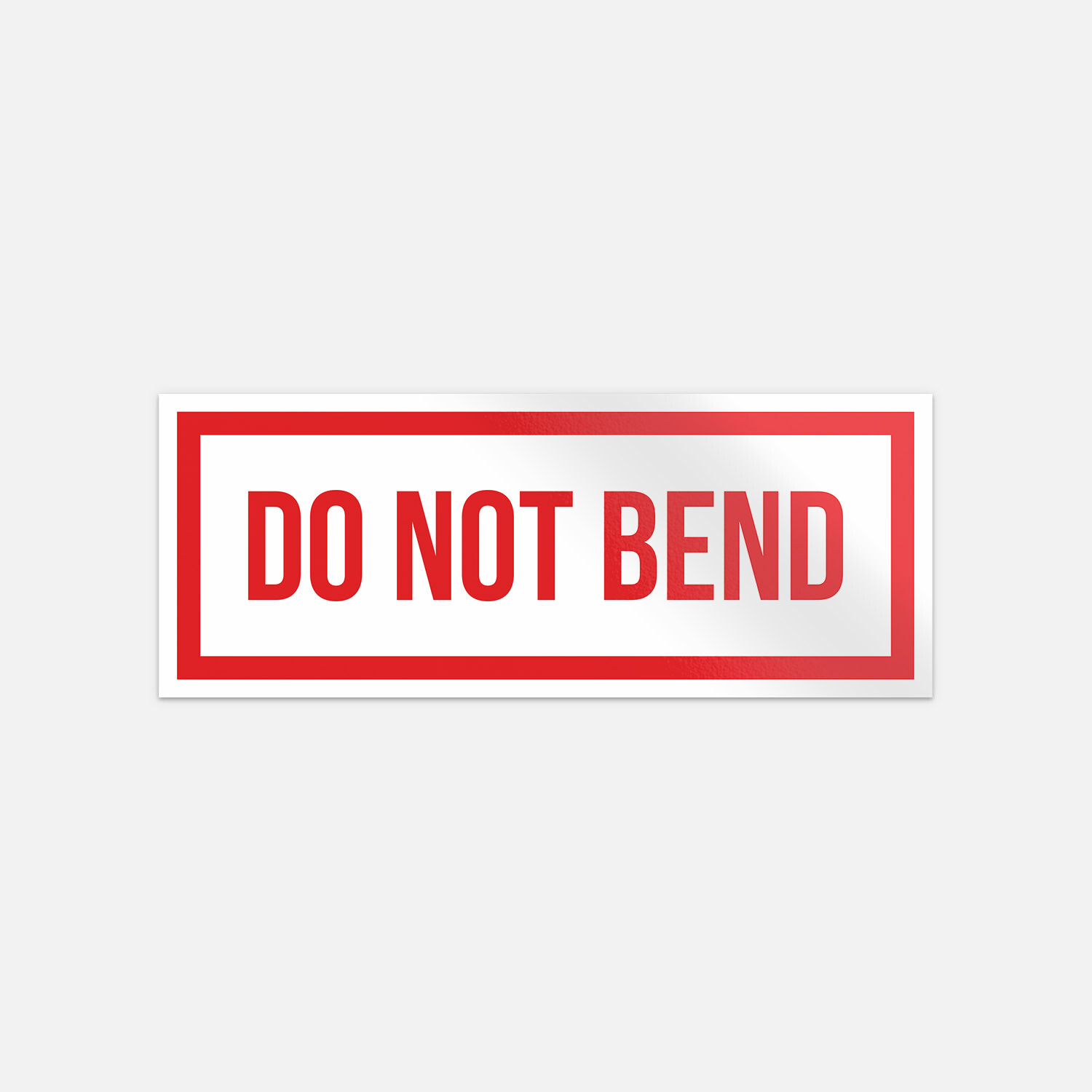 Do Not Bend Car Bumper Vinyl Sticker Decal