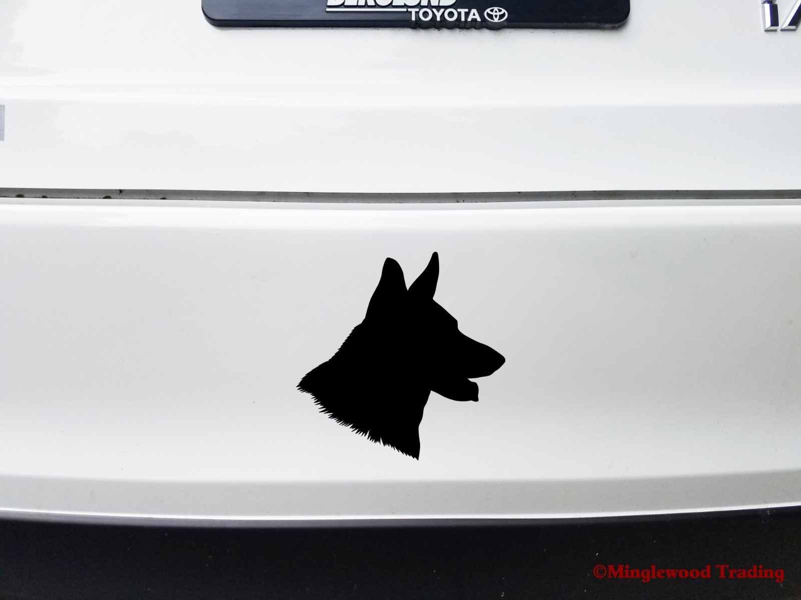 GERMAN SHEPHERD Head Vinyl Decal Sticker – GSD Dog Profile Silhouette