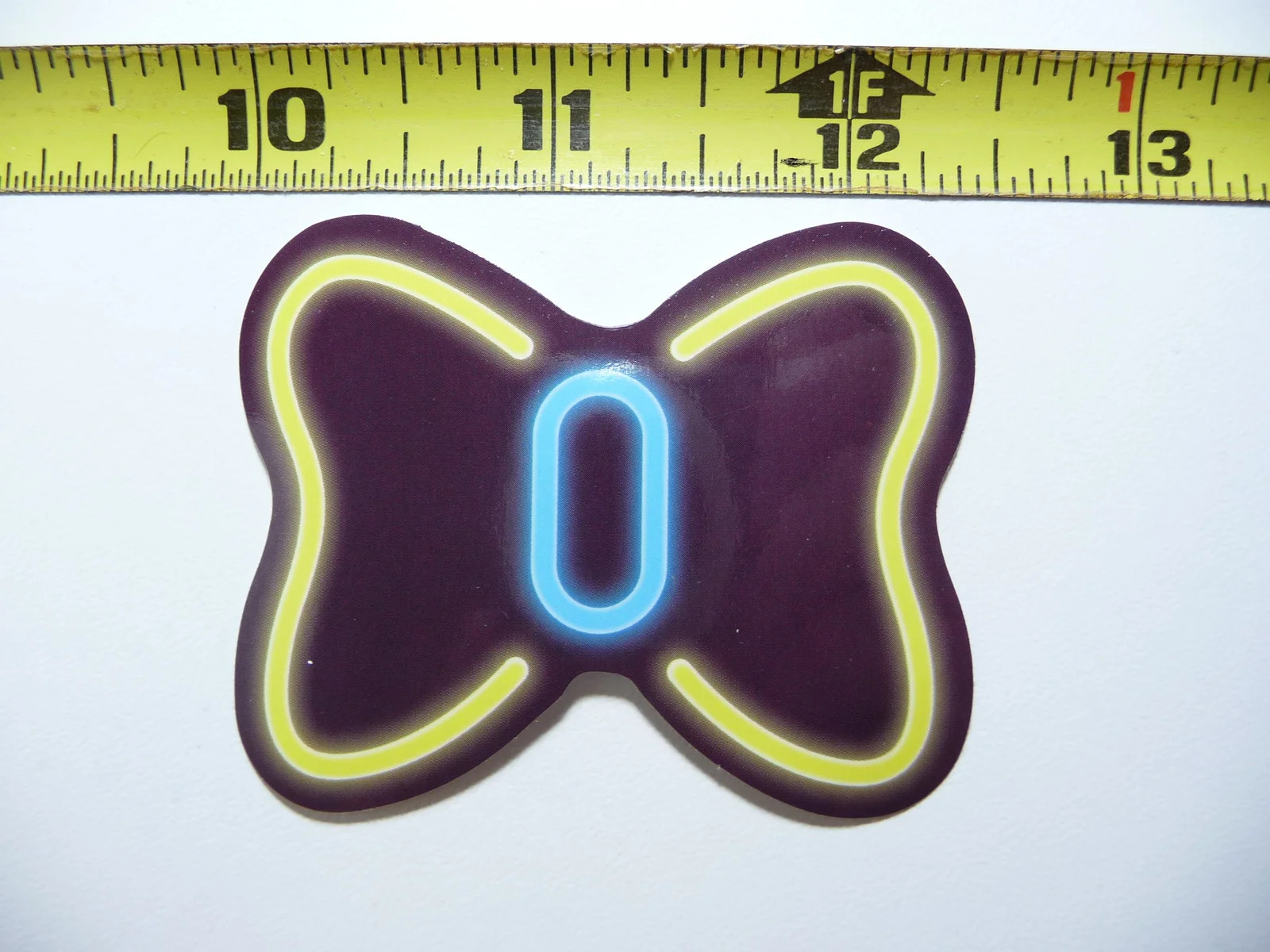 NEON SMALL STICKER DECAL BOW TIE NECKWEAR LAPTOP FUNNY DECORATION