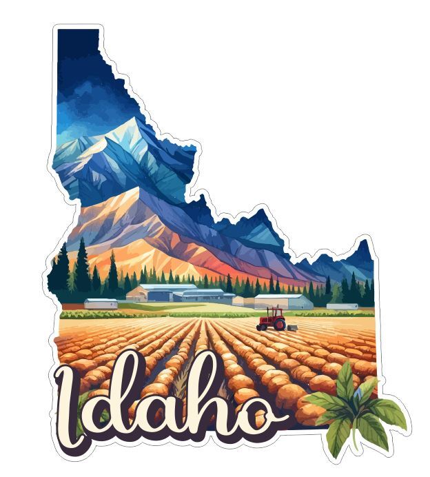Idaho Sticker Stickers A239