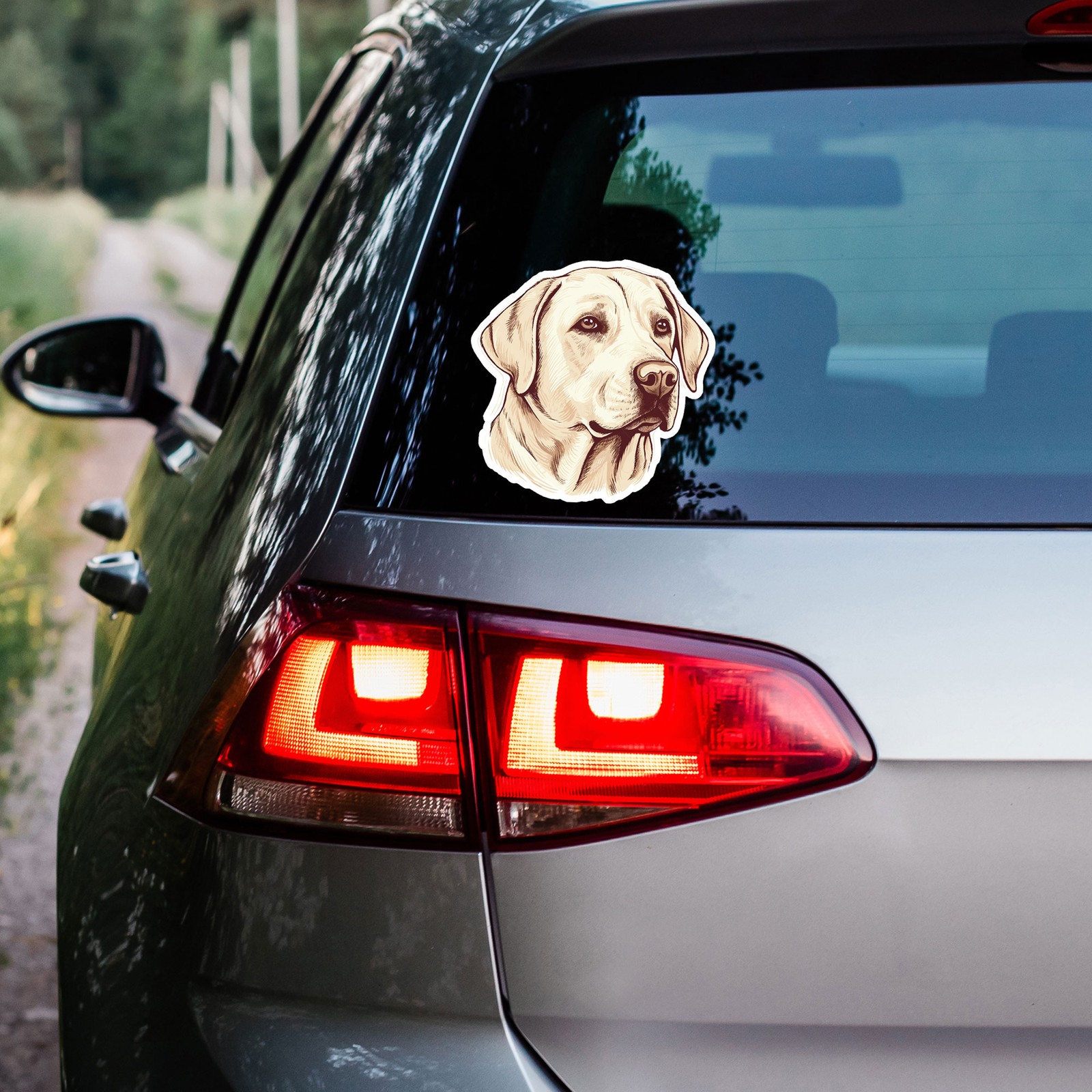 Yellow Lab – Vinyl Decal Sticker – Car Window Laptop – ebn11256