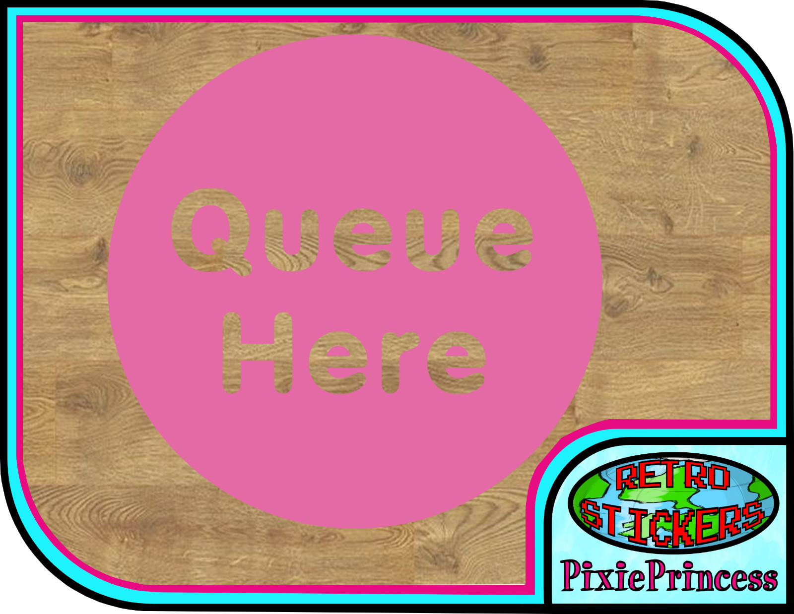 Social Distancing Floor Sticker R Vinyl Store Shop Decal Queue Place Marker Safe