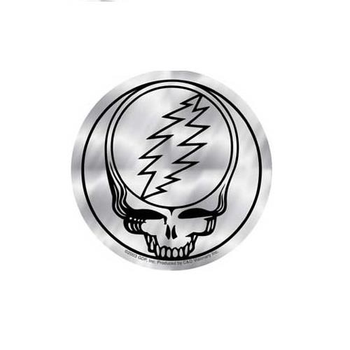 Grateful Dead SYF Chrome Foil Round Sticker Decal Rock