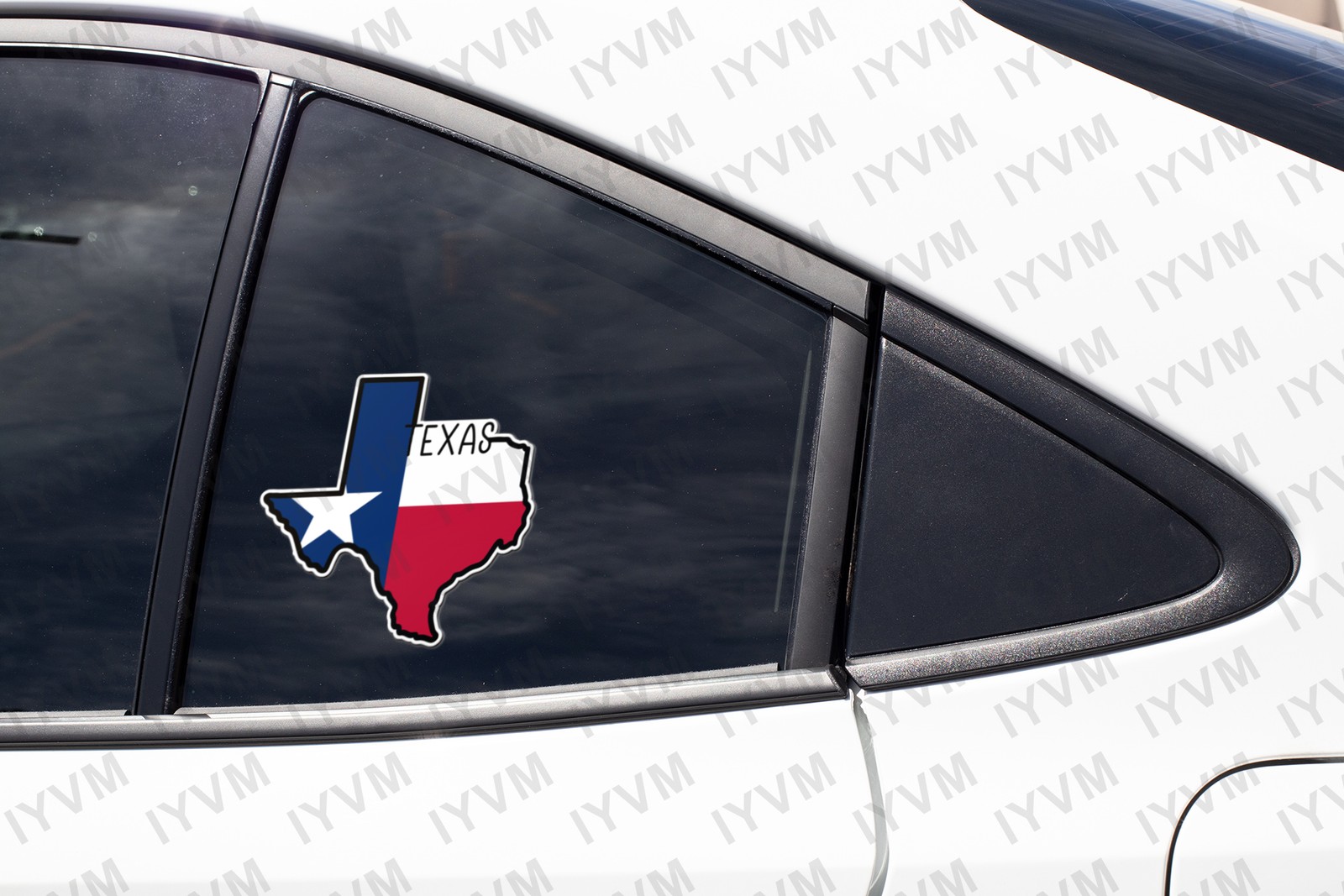 State of Texas Flag Map Sticker Decal USA Texas State