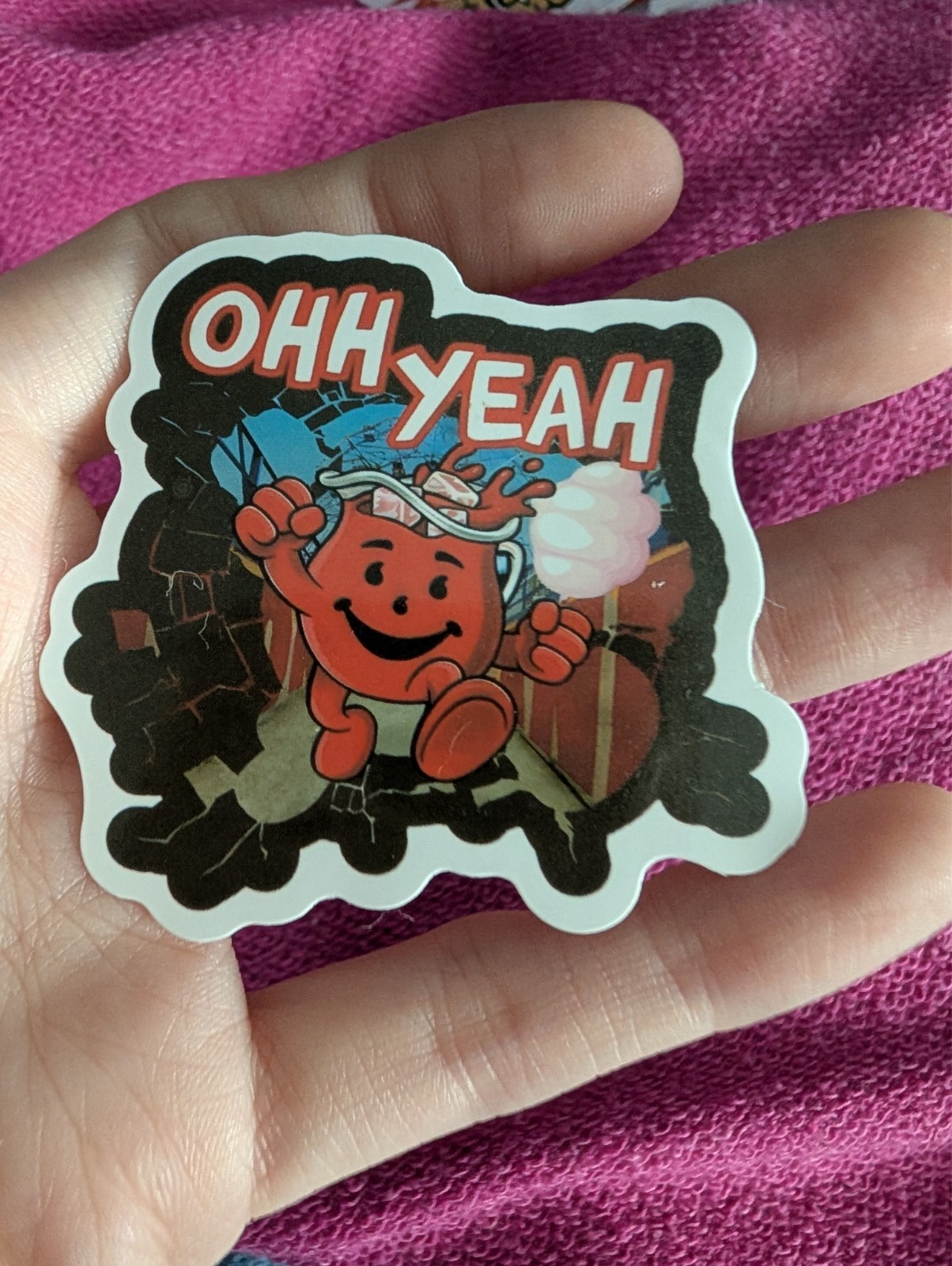 Pac-Man Sticker – Retro Arcade, Video Game, Kool-aid man
