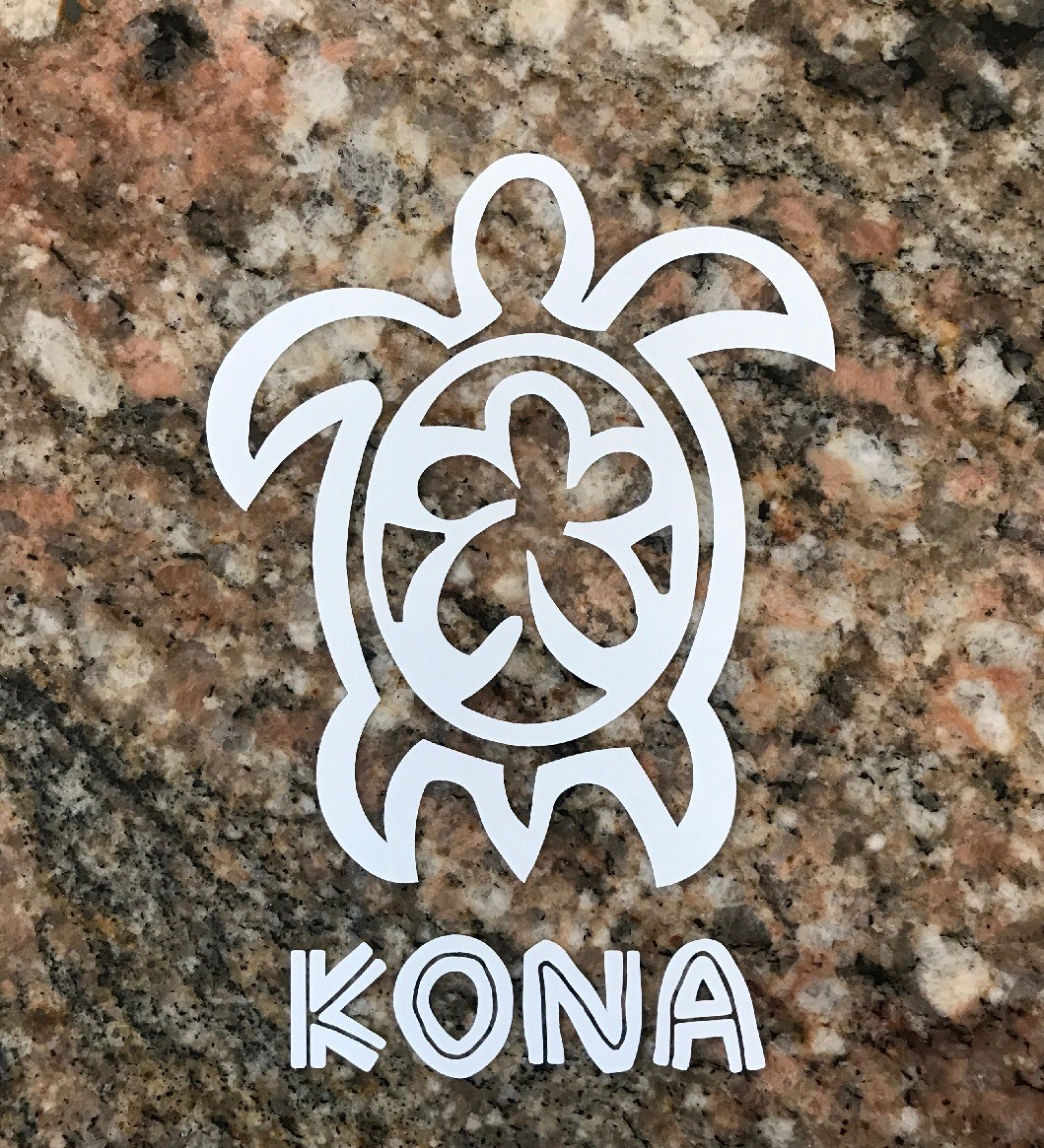 Hawaii Kona Sea Turtle Sticker – Kailua Kona Ironman Big Island Hawaii Tropical