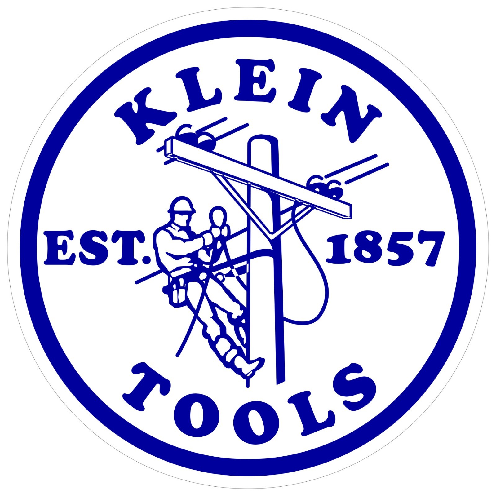 Klein Tools Decal Sticker Electrician Journeyman/ LINEMAN Sizes 3", 5", 7" ROUND