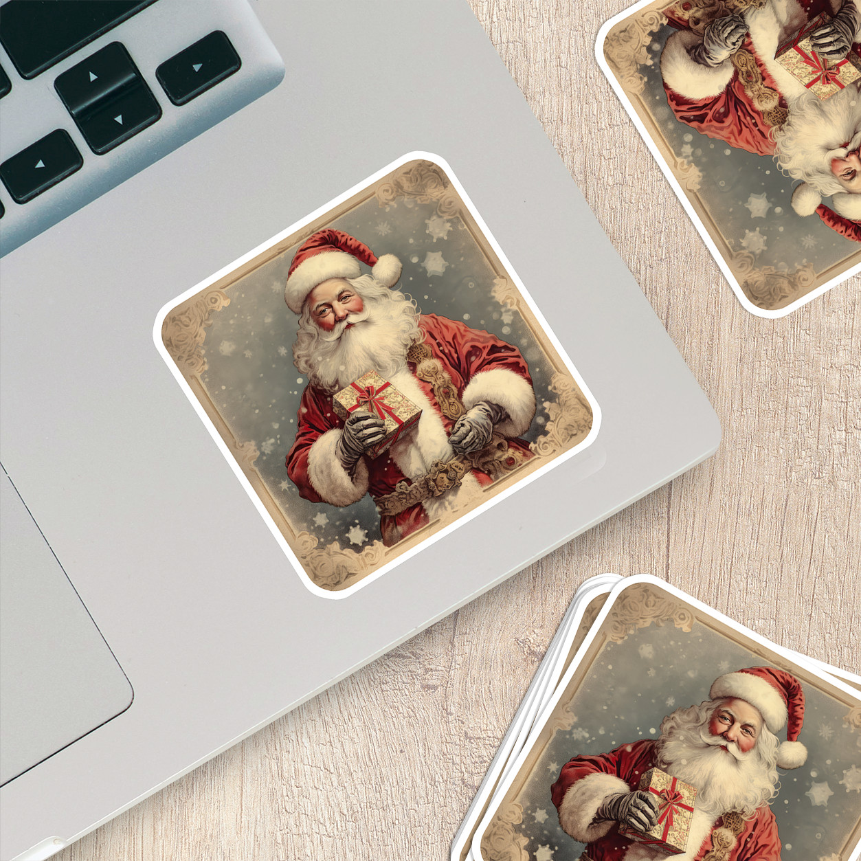 Santa Claus Vinyl Sticker – Bring the Magic of Christmas Anywhere