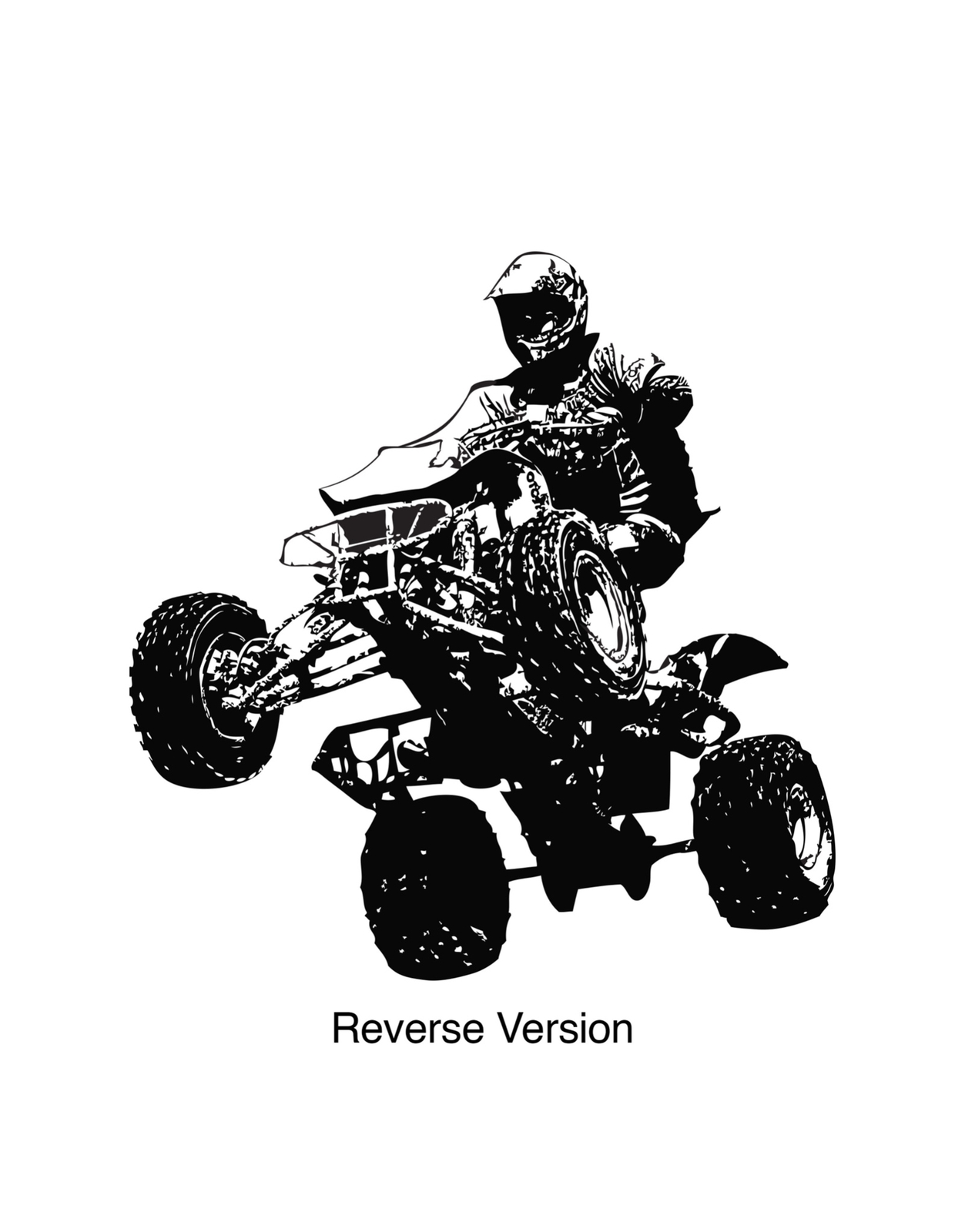 Quad Bike Motocross Vinyl Wall Decal Sticker. #JH242
