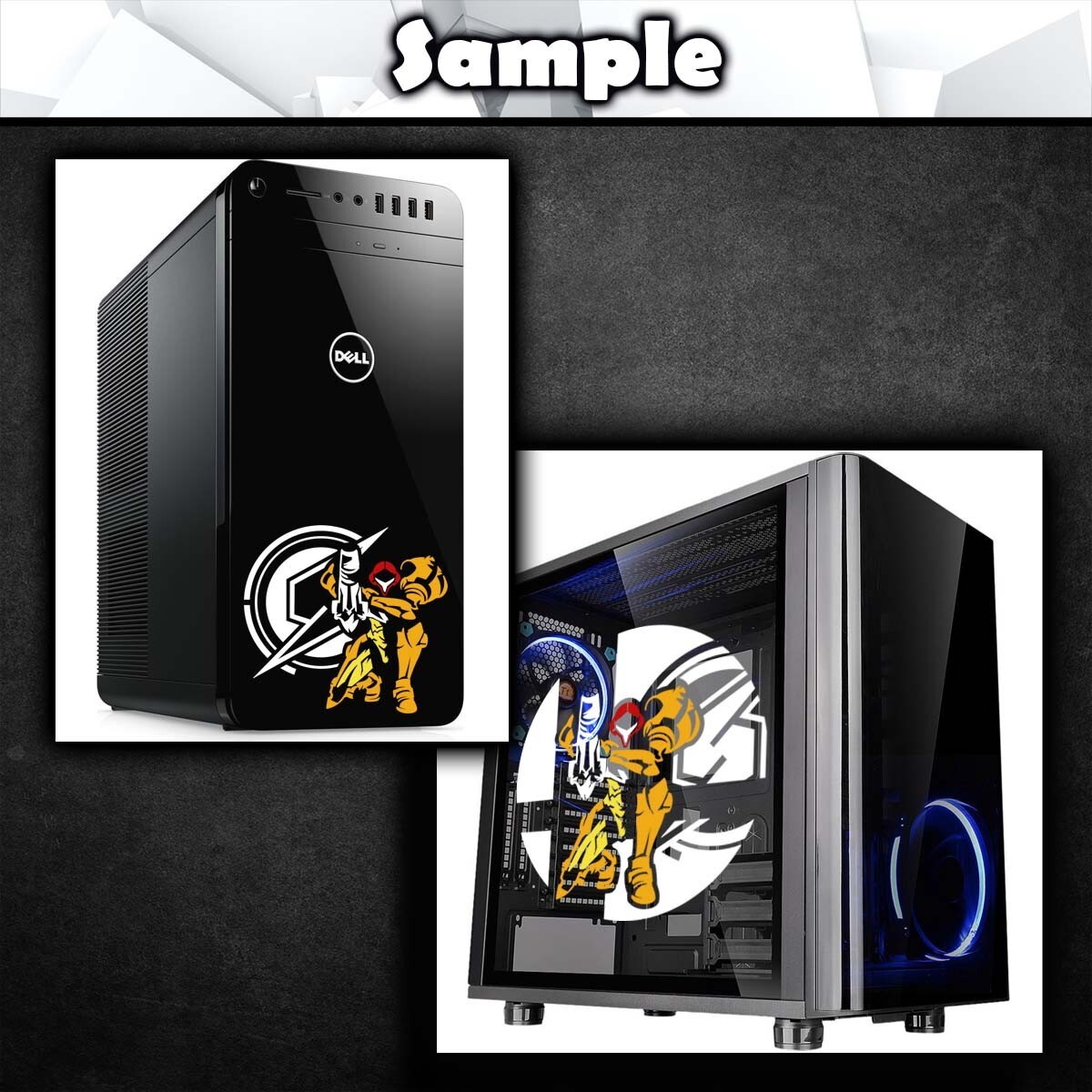Samus Metroid Vinyl Decal Sticker (Nintendo VideoGame Car Laptop PC Tower Decor)