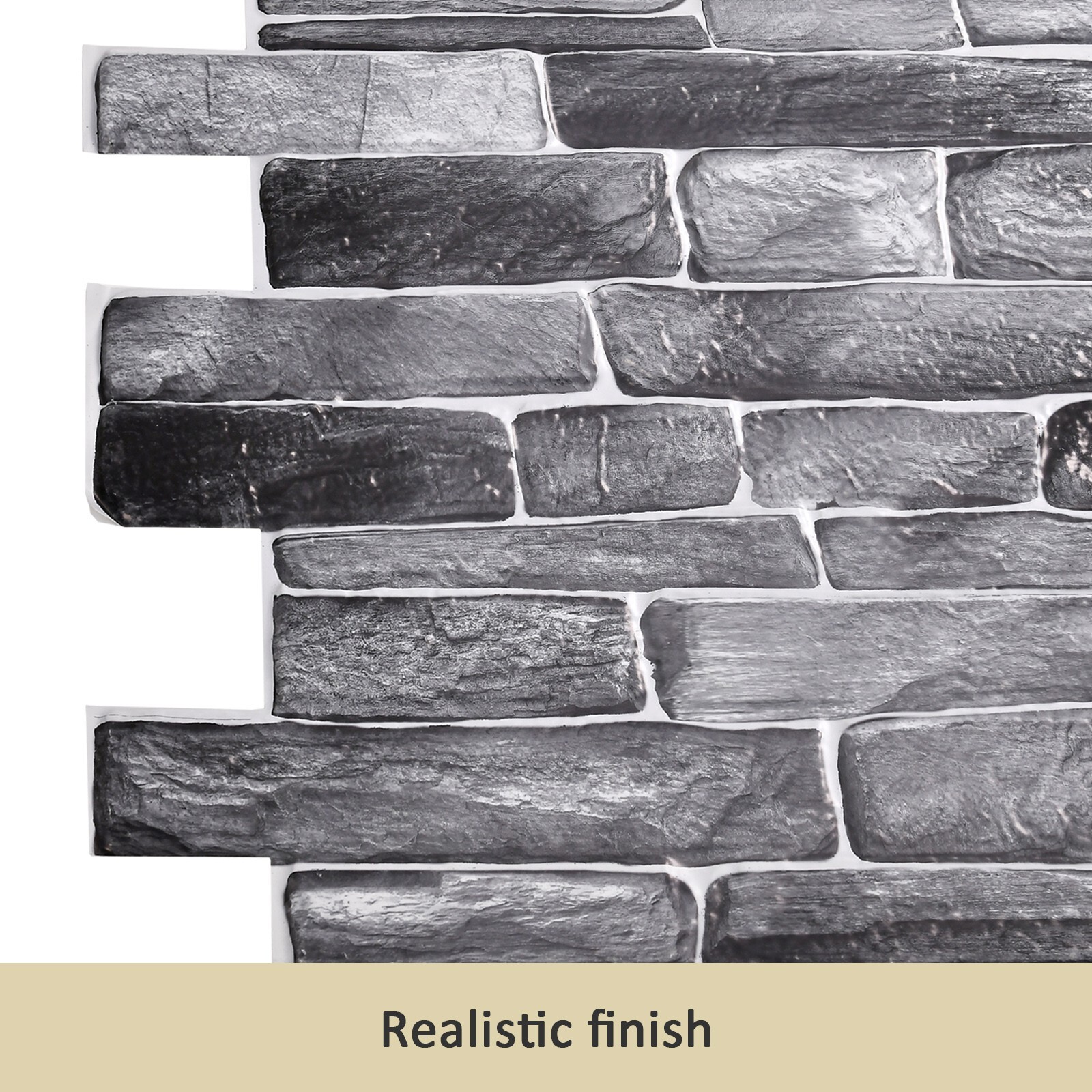 10pcs (53sqft) 3D PVC Wall Panels for Interior Decor