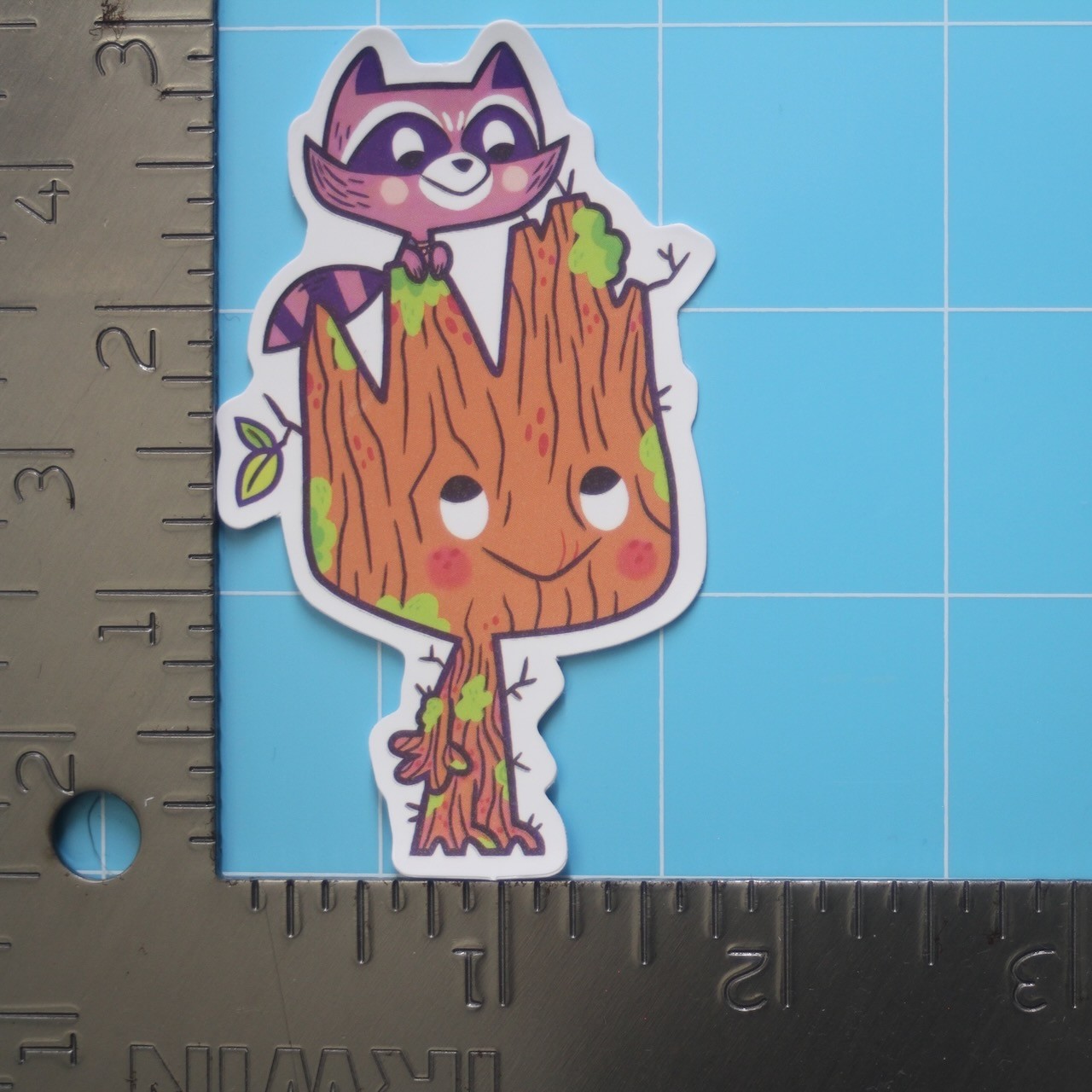 Marvel Universe Sticker (ROCKET RACOON & GROOT) MCU Superheroes, Gloss PVC Decal