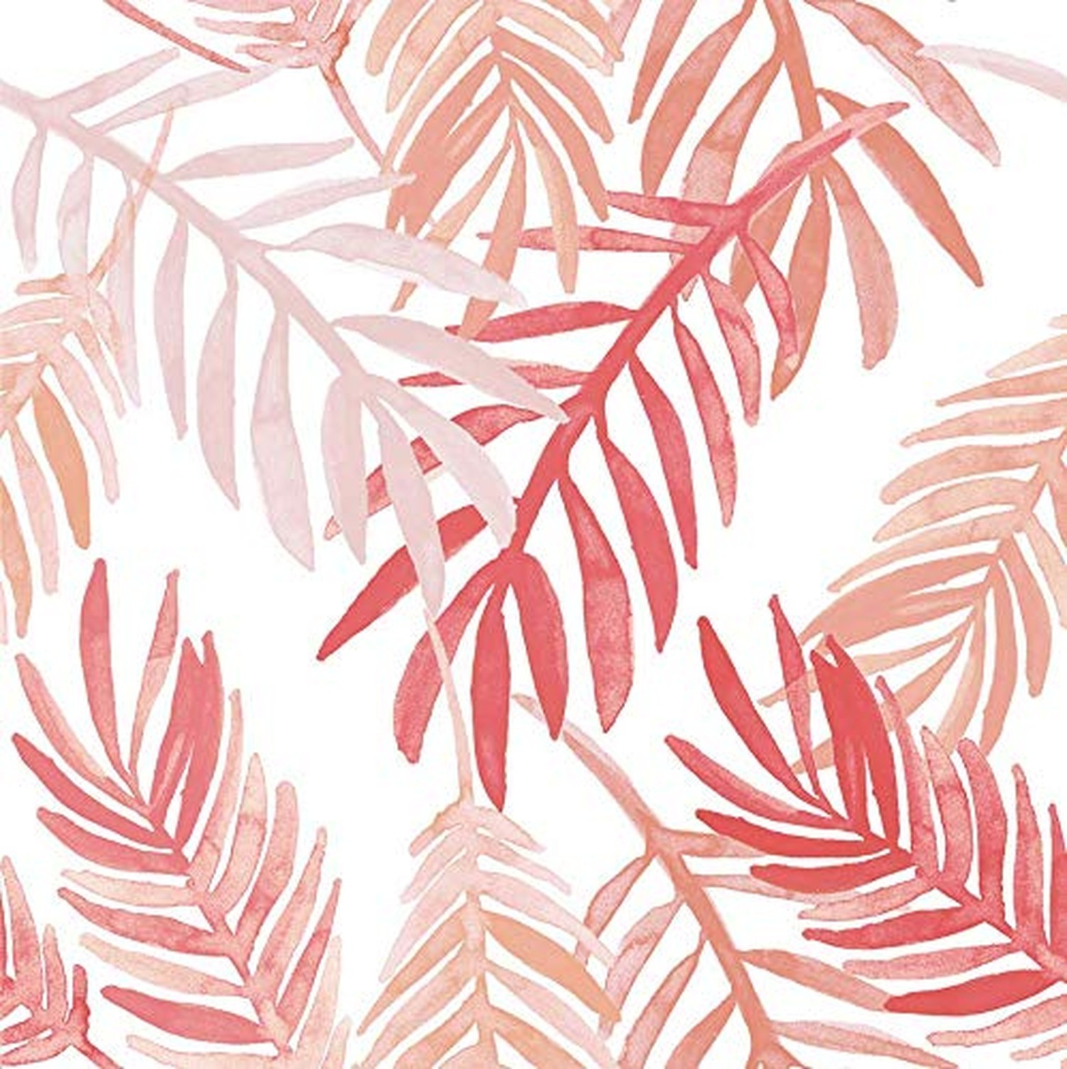 Flipside Pink and Peach Palm Leaves Peel and Stick Removable Wallpaper – Each…