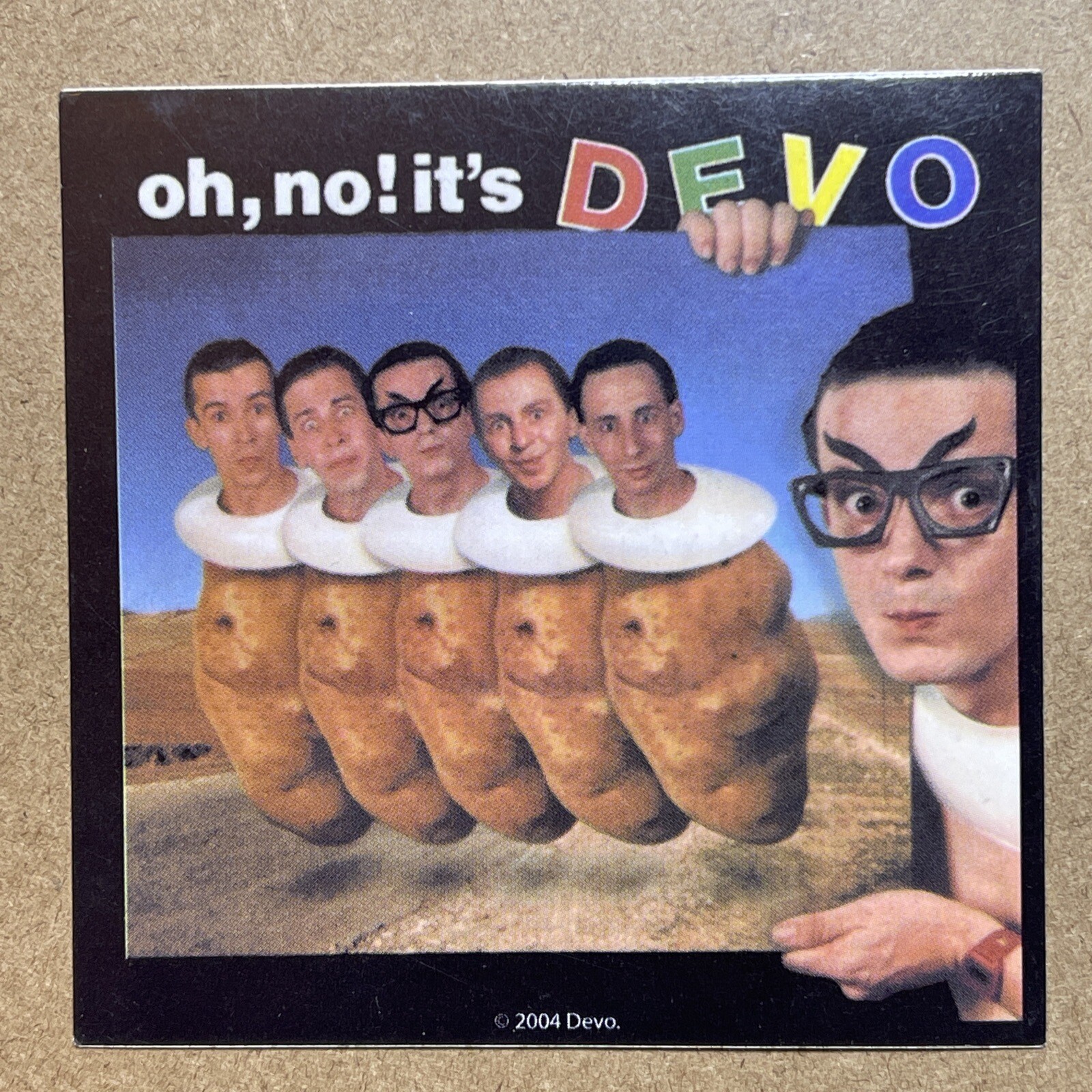 Devo Album Art Vinyl Sticker: Great Condition, Vintage 2004, Licensed. Rare
