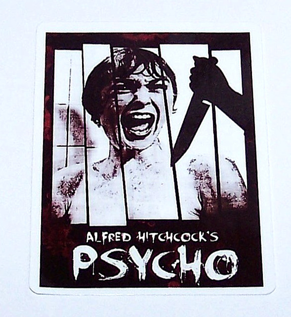PSYCHO – (1960) Cut Sticker Film Decal Movie Horror Face Alfred Hitchcock Psycho