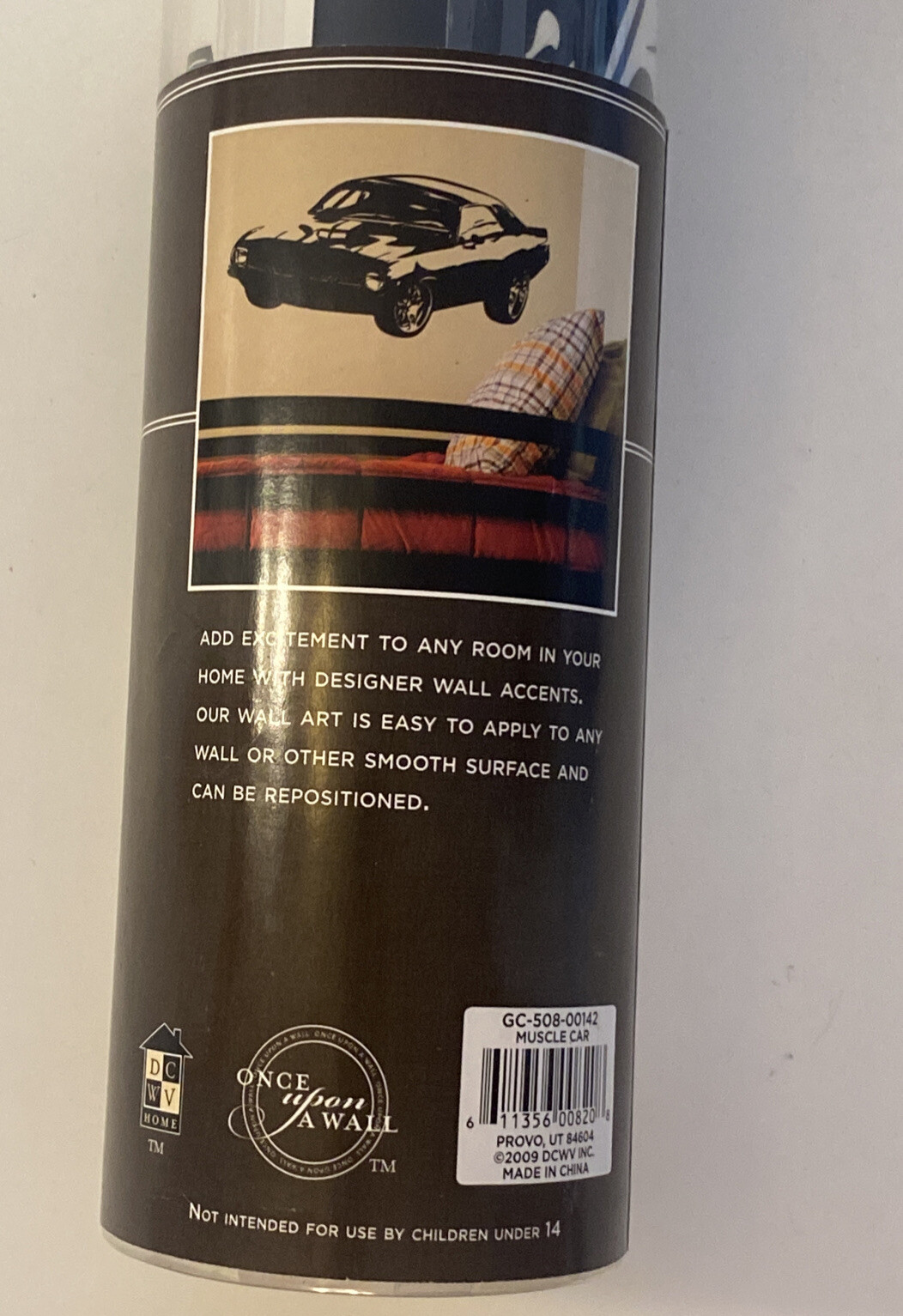Designer Wall Accents Self Adhesive Art Muscle Car Home Decor 23.62”x12.59”