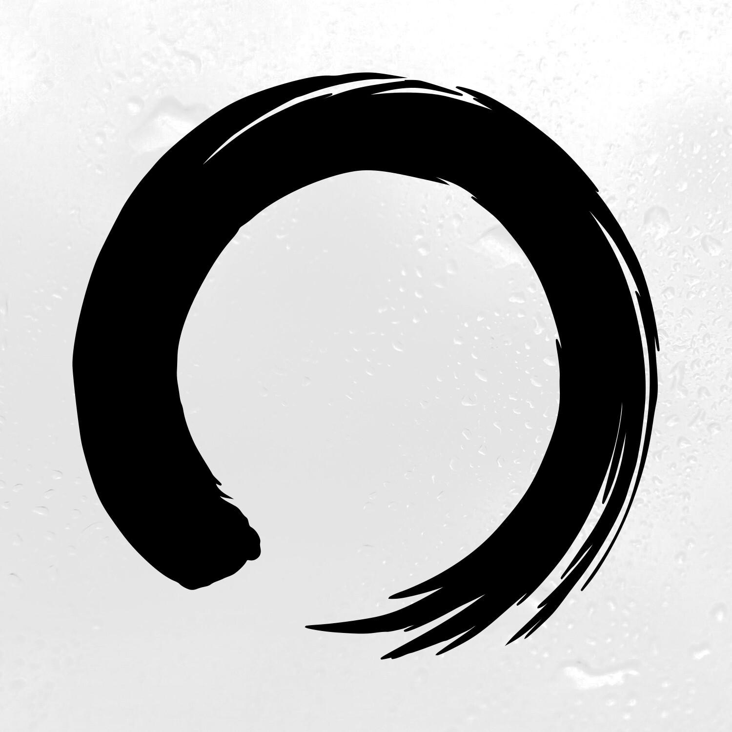 Enso Zen Buddhism Vinyl Decal | Symbol Circle Enlightment | Die Cut Sticker