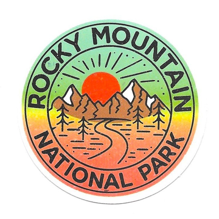 Rocky Mountain National Park Die Cut Vinyl Sticker Decal Colorado Travel
