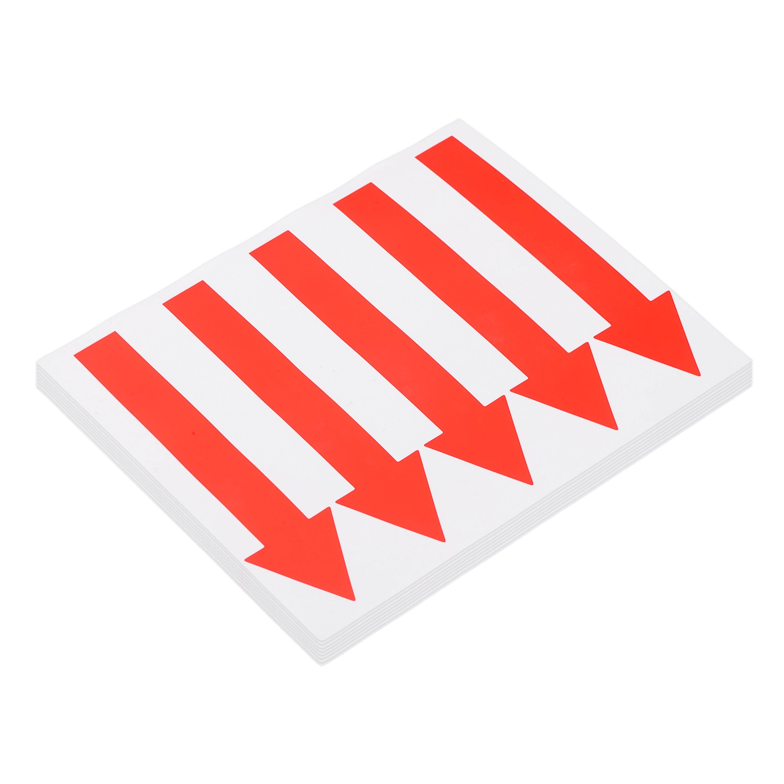 Arrow Sticker, (5×1.2 Inch, Red) (40 Pcs), Waterproof Arrow Sign Sticker