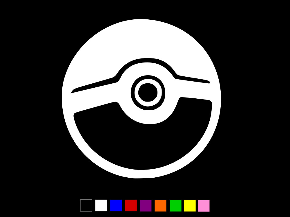 POKEMON BALL Pikachu Anime Vinyl Decal Car Window Wall CHOOSE SIZE COLOR
