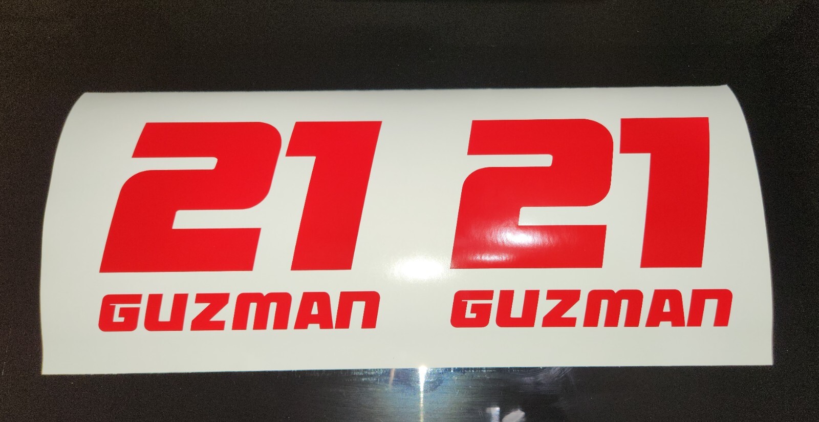 Racing Car numbers 2 pack die-cut door custom number rally sport decal V5