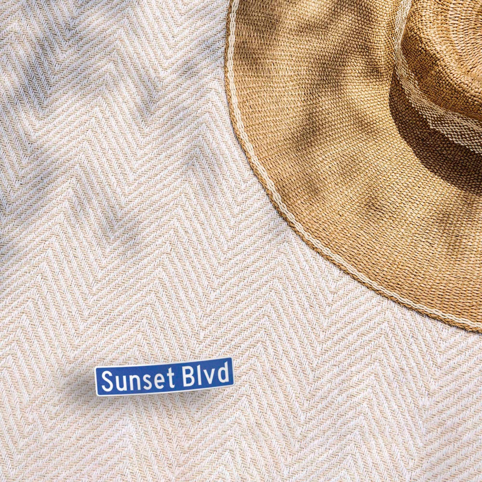 Sunset Blvd Los Angeles Street Sign Sticker – Southern California LA Decal