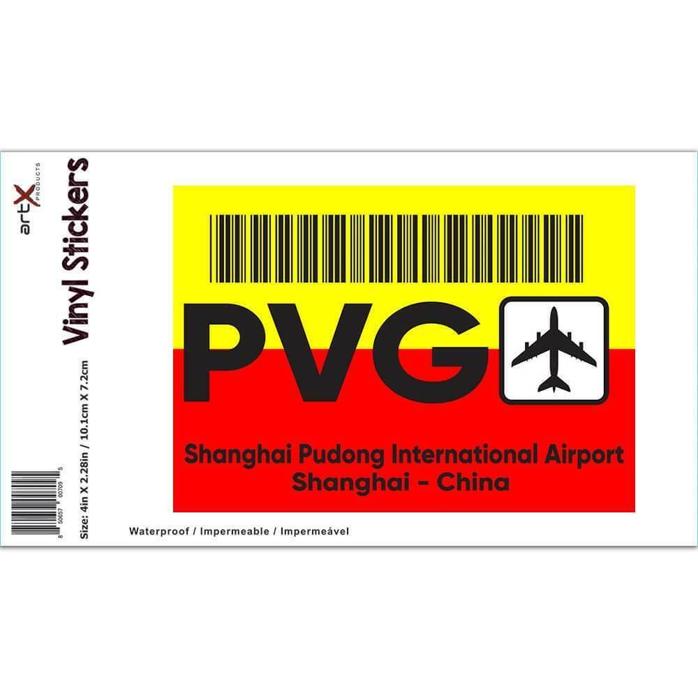 Gift Sticker : China Shanghai Pudong Airport PVG Travel Airline Pilot AIRPORT