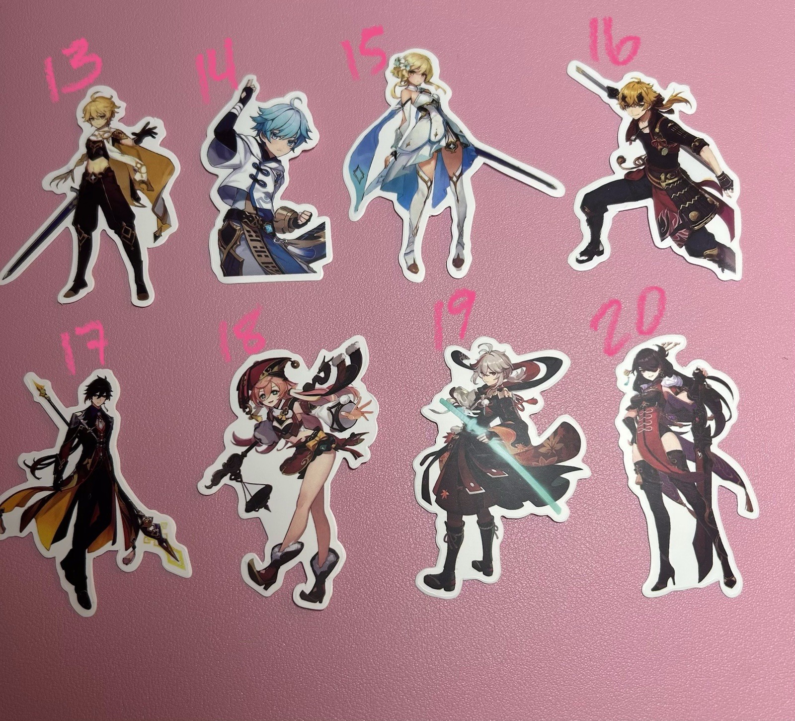 Genshin Impact And Neko Anime Stickers – 19