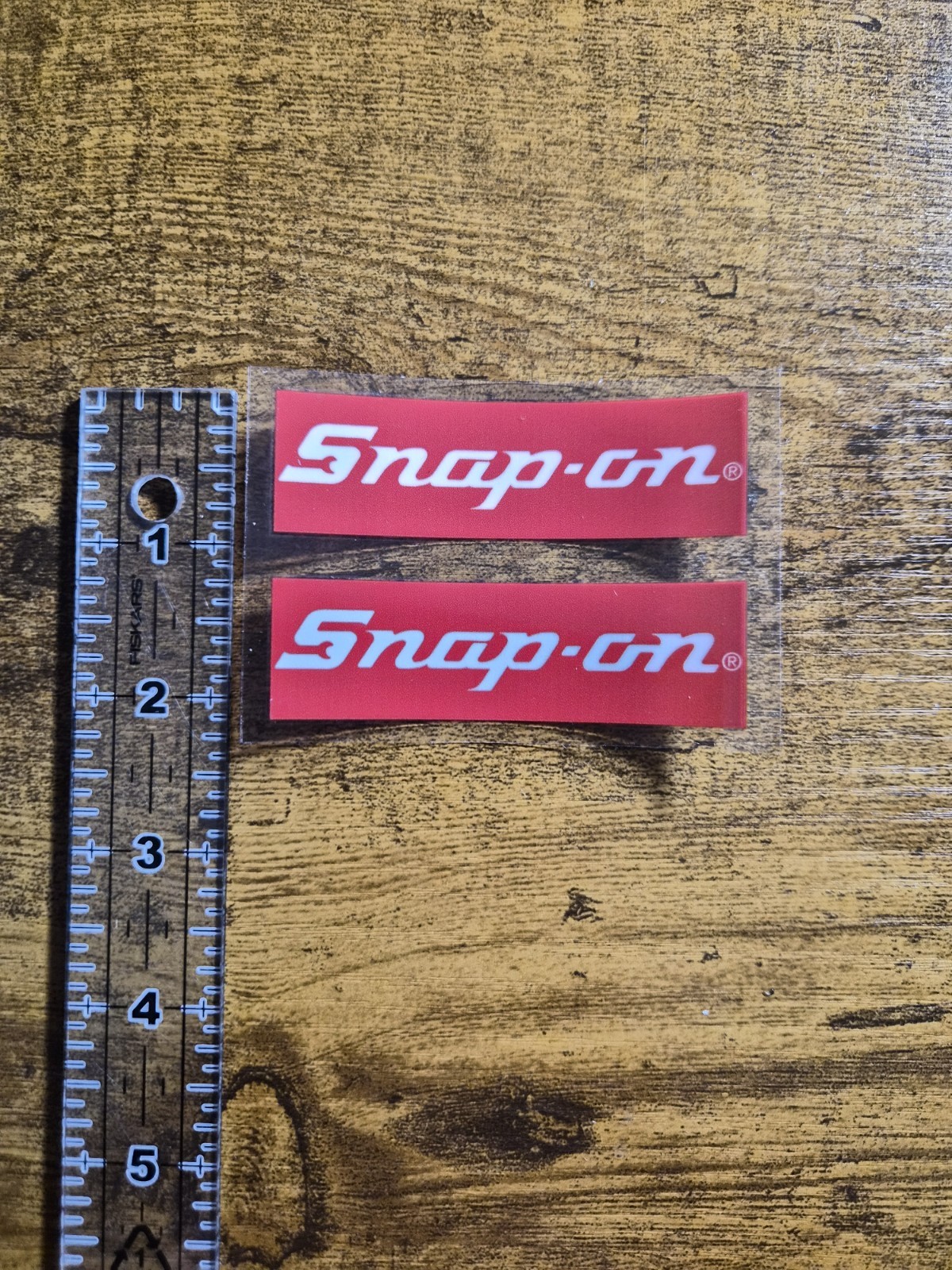 2 pc. SNAP ON High Quality UV DTF Replacement Sticker Label Decal USA NOT VINYL
