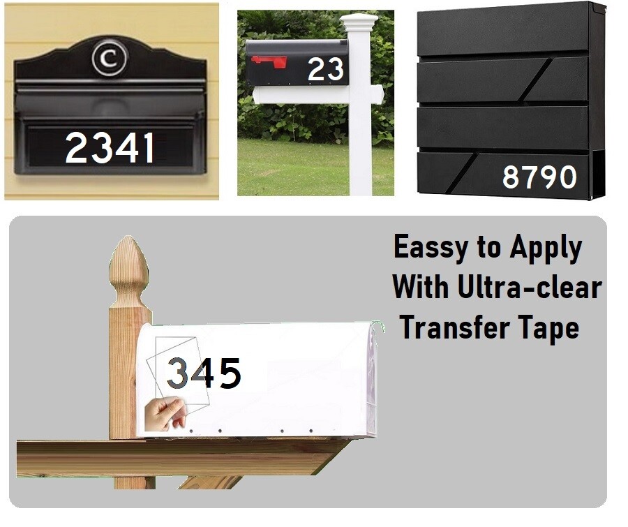 Mailbox Address locker Numbers Decal Sticker Window Door Wall Sign – ROADGEEK D