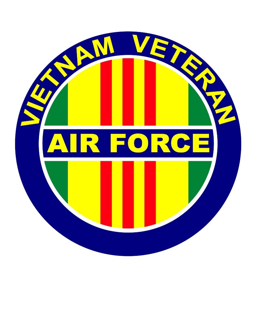 UNITED STATES AIR FORCE VIETNAM VETERAN ROUND VINYL DECAL STICKER