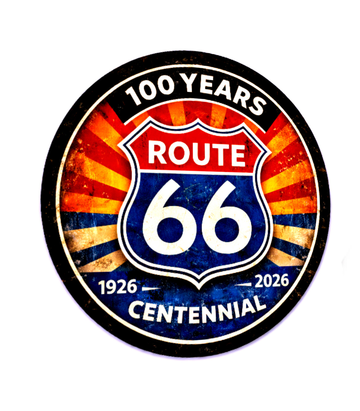 Route 66 Sign Sticker 100TH Anniversary America's Highway Historic Route 66