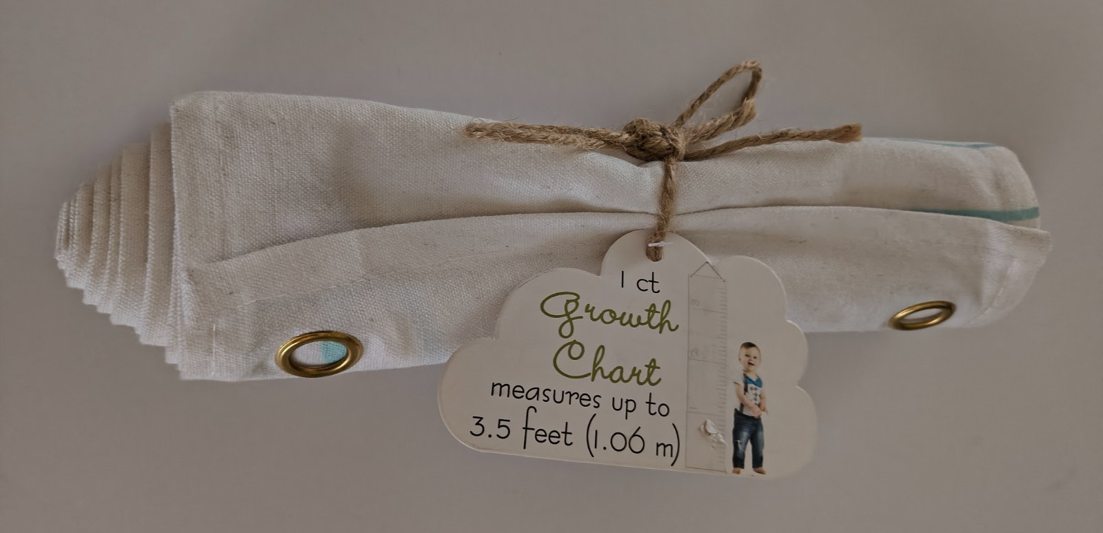 GROWTH CHART by HORIZON measures up to 3.5 feet 1.06 m Fabric Neutral NEW