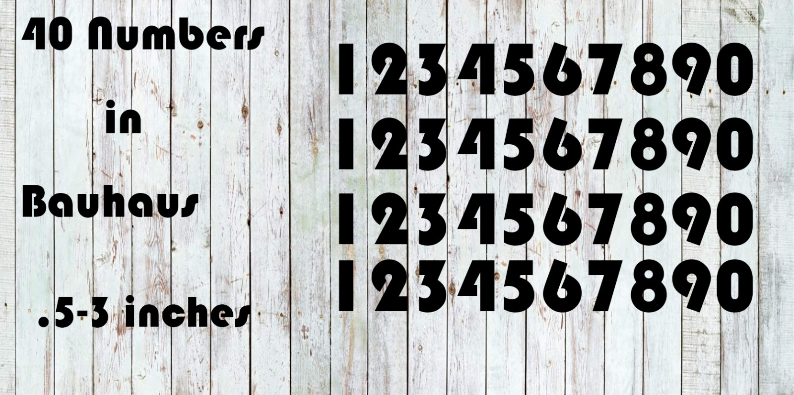 Bauhaus Vinyl Street Address Mailbox Number Decal Stickers