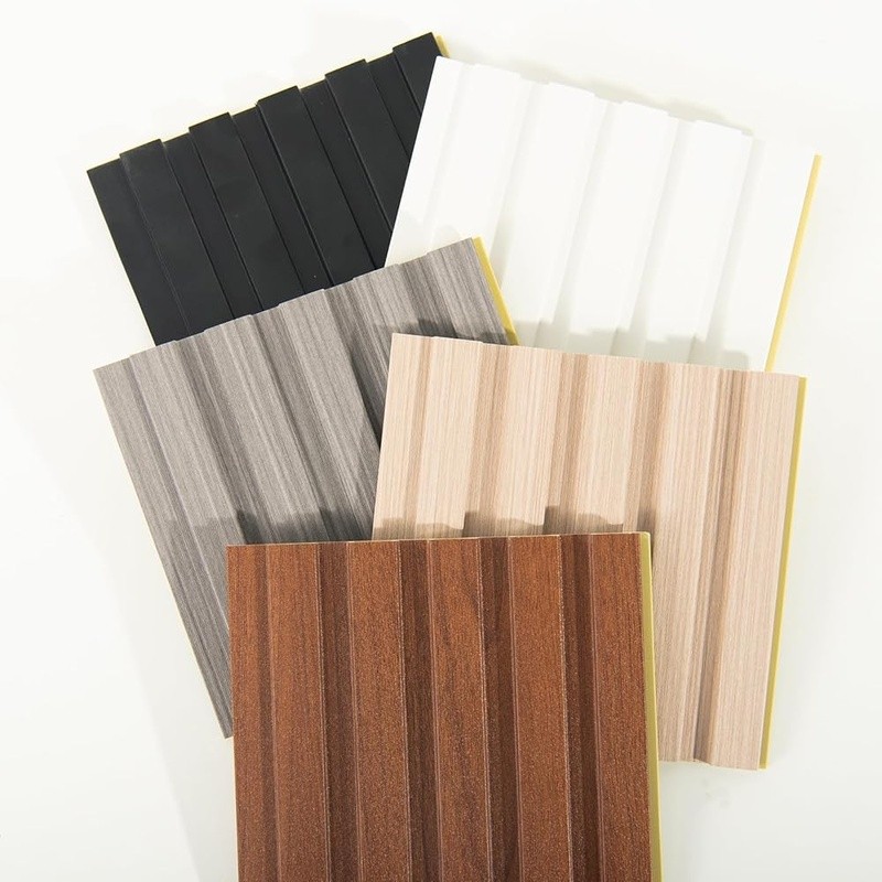 WPC Wall Panels Slat Design Easy DIY Waterproof Fire Rated Soundproof Durable US