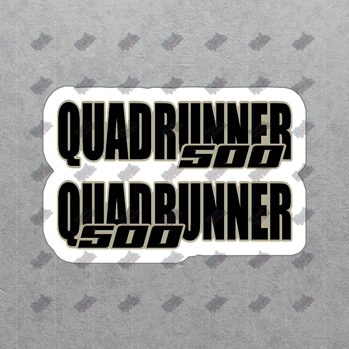QUADRUNNER 500 Vinyl Sticker Decal ATV Enthusiast Gear Durable #811456