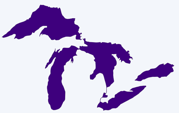 Michigan Great Lakes Vinyl Decal Sticker – You choose color and size