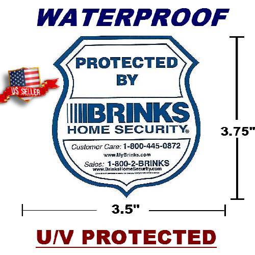 LOT OF WARNING HOME SECURITY ALARM SYSTEM IN USE STICKER DECALS ADT BRINKS BRAND