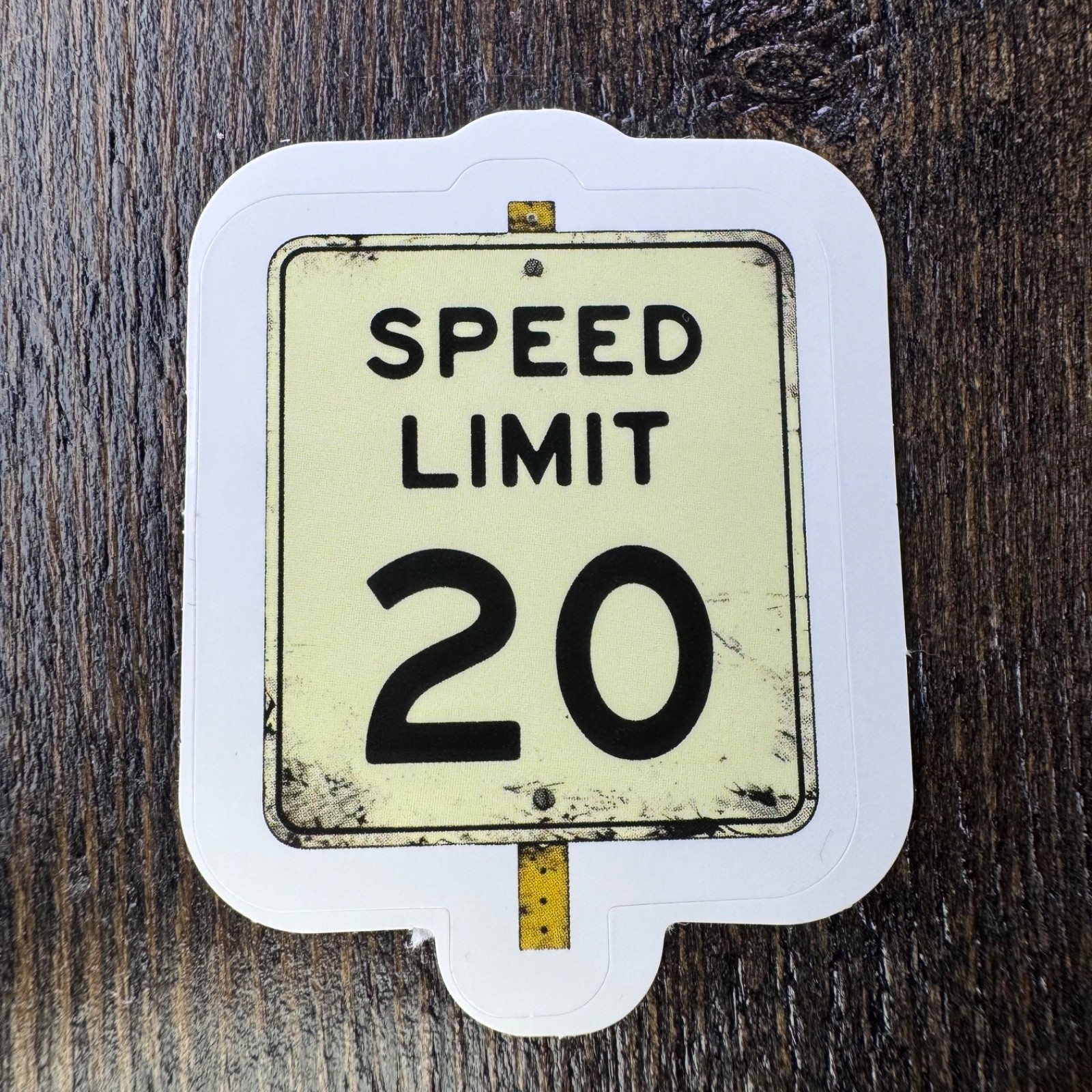 Speed Limit Sticker Road Sign – Water Bottle Phone Laptop Skateboard Hard Hat