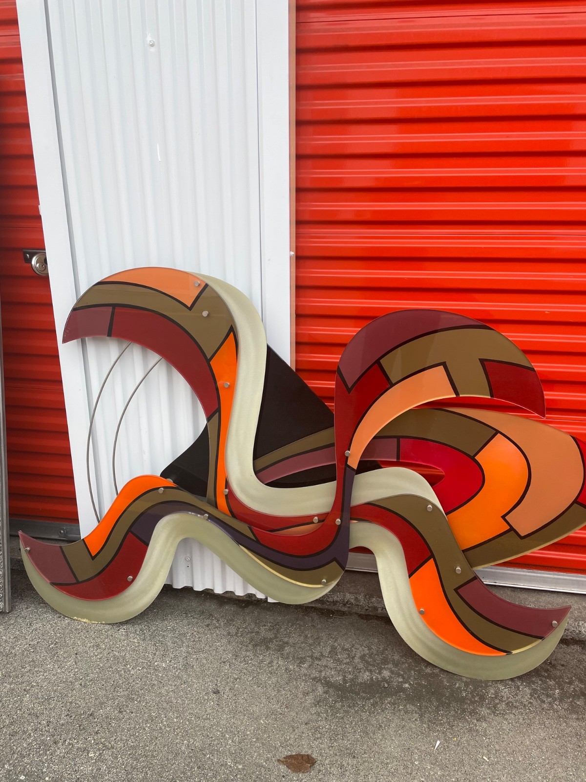 Art decorative wall panel. Light weight material and bright colors.