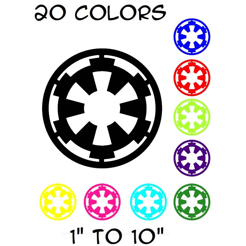 Star Wars Galactic Empire Sticker Vinyl Decal Die Cut – Car Window Wall Decor