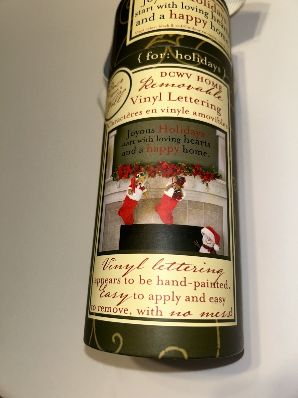 Once Upon A Wall DCWV Home Removable Vinyl Joyous Holiday Christmas NWT