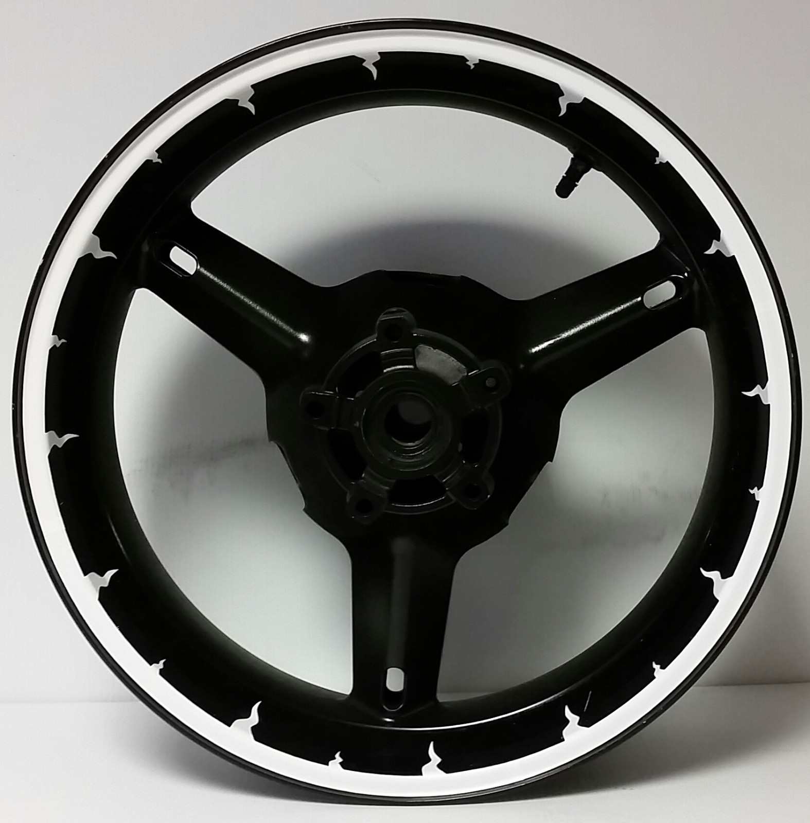 CUSTOM MOTORCYCLE RIM STRIPES WHEEL DECALS STICKERS TAPE GRAPHICS KIT WRAP SPIKE
