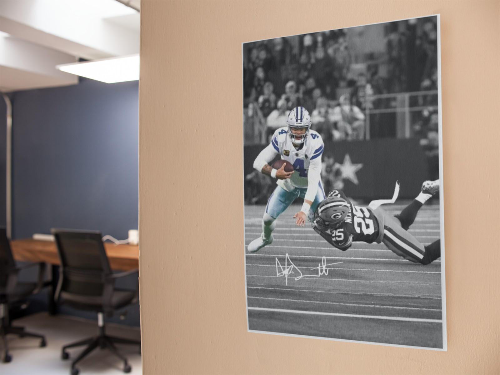 Football Quarterback Wall Vinyl Decal Graphic Poster Print Removable Adhesive