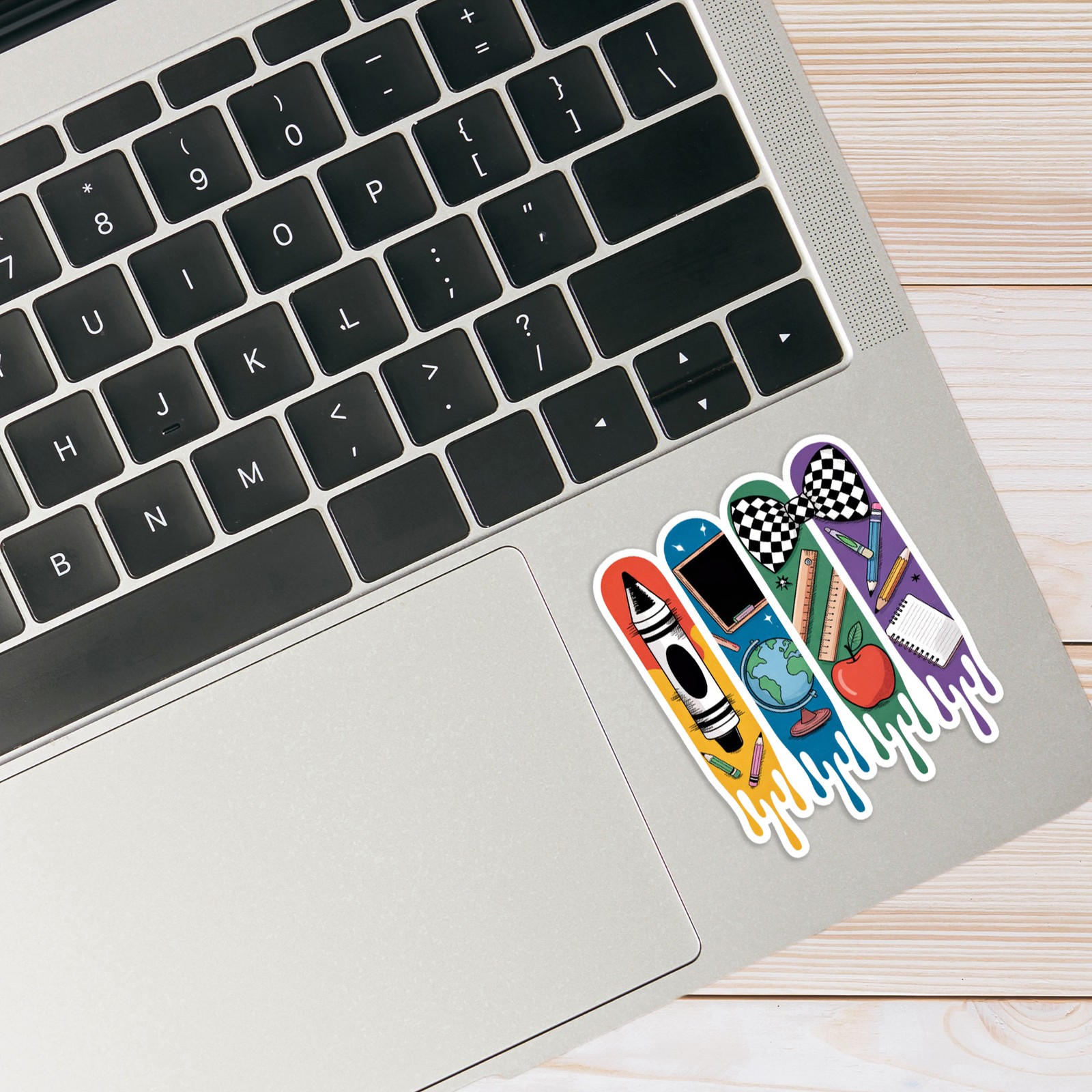 Crayon School Brushstrokes – Vinyl Decal Sticker – Car Window Laptop – #1321