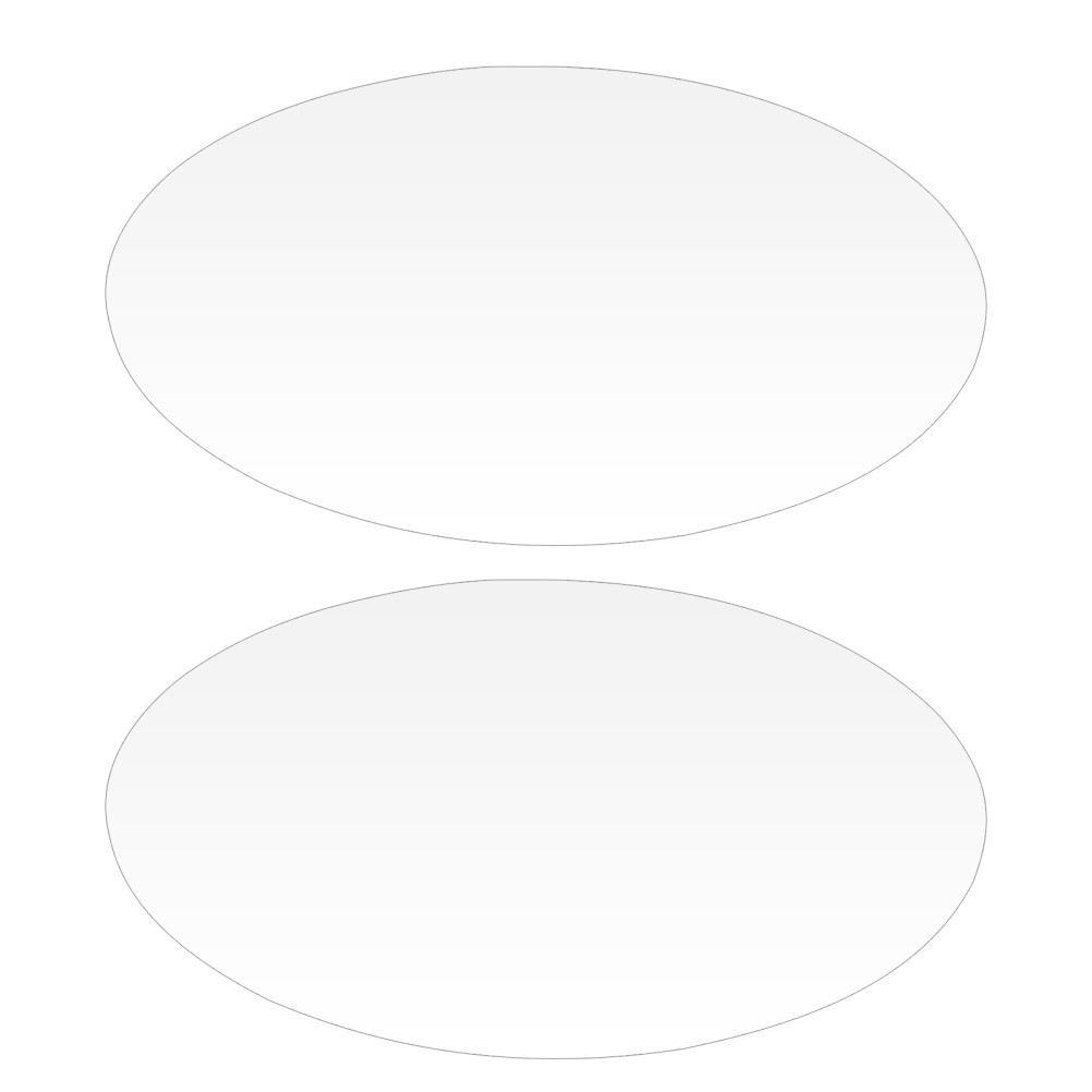 2Pcs Silver Acrylic Plastic Mirror Stickers DIY Home Wall Decoration Decals