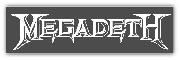 Megadeth Music Car Bumper Sticker Decal – 3", 5", 6" or 8"