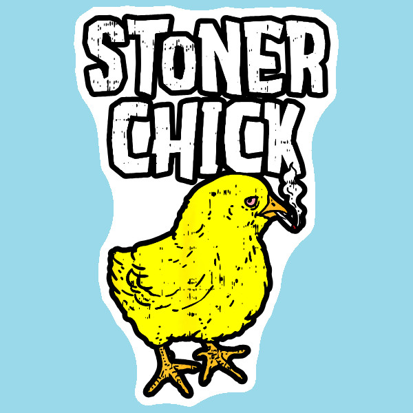 Stoner Chick Cannabis Sticker UV Safe Weed Sticker Marijuana Ganja 420 Sticker