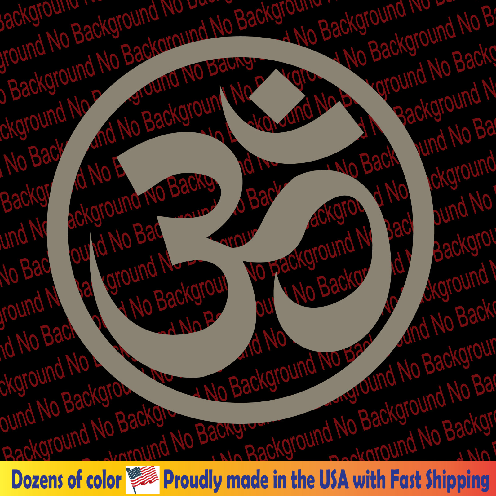Om Symbol Decal Die Cut Sticker Hinduism Buddhism Buddha Essence Universe FY175