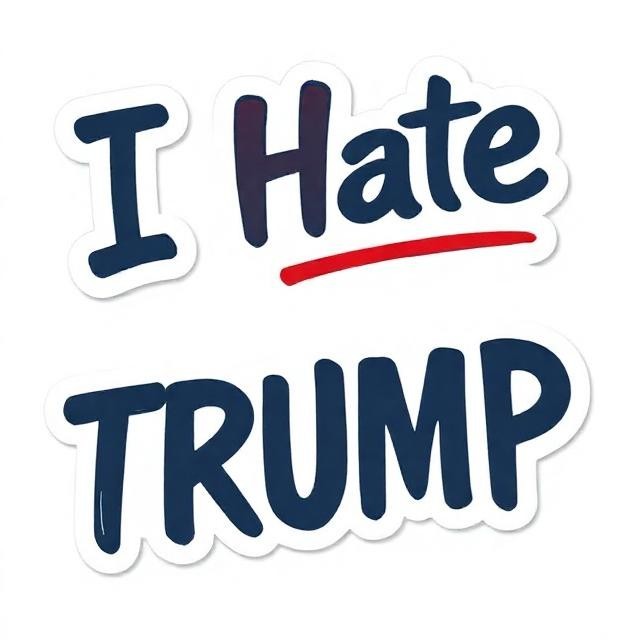 Anti Trump Vinyl Decal Political Humor Statement Protest Gift Sticker